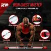 IRON CHEST MASTER Push Up Machine | Home Fitness Equipment for Chest Workouts | Home Gym Equipment Includes Adjustable Resistance Bands and a Unique Fitness Program view 2