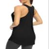 Bestisun Womens Tunic Workout Tops Running Shirts Long Athletic Tanks Racerback Yoga Clothes Black XXL view 2