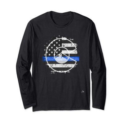 Colorado Blue Line Support for Rocky Mountain Police & SWAT Long Sleeve T-Shirt