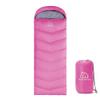 Friendriver XL Size Widened Upgraded Version of Camping Sleeping Bag 4 Seasons Warm and Cool, Lighter Weight, Adults and Children Can Use Waterproof Camping Bag, Travel and Outdoor Activities(Pink) view 1