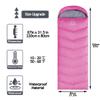 Friendriver XL Size Widened Upgraded Version of Camping Sleeping Bag 4 Seasons Warm and Cool, Lighter Weight, Adults and Children Can Use Waterproof Camping Bag, Travel and Outdoor Activities(Pink) view 2