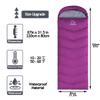 Friendriver XL Size Widened Upgraded Version of Camping Sleeping Bag 4 Seasons Warm and Cool, Lighter Weight, Adults and Children Can Use Waterproof Camping Bag, Travel and Outdoor Activities(Purple) view 2