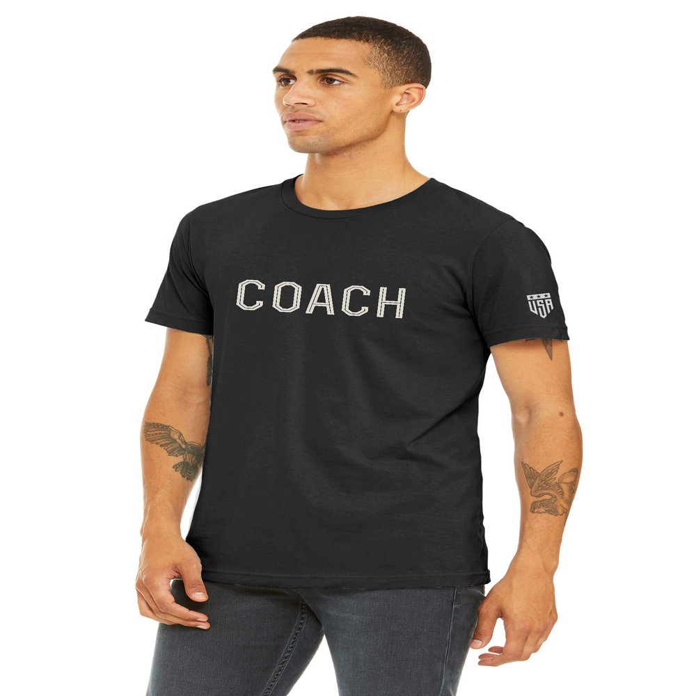 Daxton Adult Unisex Black Tshirt Custom Sports Team Numbers, Number Coach, Size 2XL