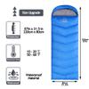 Friendriver XL Size Widened Upgraded Version of Camping Sleeping Bag 4 Seasons Warm and Cool, Lighter Weight, Adults and Children Can Use Waterproof Camping Bag, Travel and Outdoor Activities(Blue) view 2