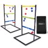 GoSports Ladder Toss with Heavy Duty Reinforced Construction - Indoor & Outdoor Game Set with 6 Soft Rubber Bolo Balls and Travel Carrying Case - Pro view 1