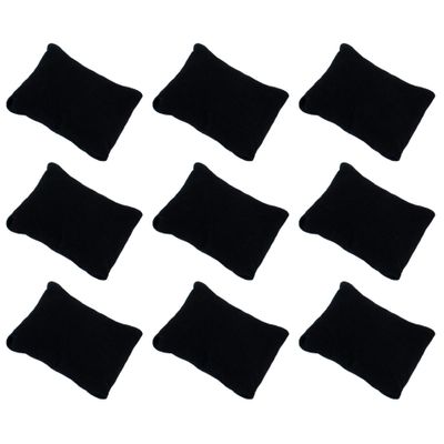 AUEAR, Velvet Bracelet Watch Pillow Black Jewelry Pillows Bangle Cushions Display Stand Set for Box (10 Pcs)