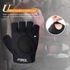 ATERCEL Weight Lifting Gloves Full Palm Protection, Workout Gloves for Gym, Cycling, Exercise, Breathable, Super Lightweight for Mens and Women(Black, L) view 3