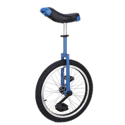 HWF 16" Wheel Unicycle, Comfort Saddle Seat Skid Proof Tire Chrome 16 Inch Steel Frame Bike Cycle, Load-Bearing 150 Lbs (Color : Black)