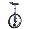HWF 16" Wheel Unicycle, Comfort Saddle Seat Skid Proof Tire Chrome 16 Inch Steel Frame Bike Cycle, Load-Bearing 150 Lbs (Color : Black) view 1