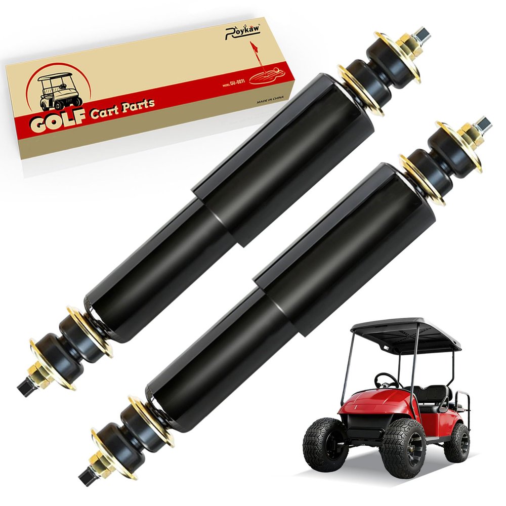 Roykaw Golf Cart Front and Rear Shock Absorbers,fit for EZGO TXT 1994-up Gas or Electric Models,OEM# 76418-G01, 76419-G01,70248-G01, 70324-G01, 70928-G01