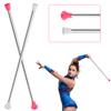 2 Pieces Twirling Batons Unisex Kids' Gymnastics Twirling Baton Dance Baton for Talent Shows, Artistic Dancing, Baton Twirling, Pink, White