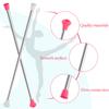 2 Pieces Twirling Batons Unisex Kids' Gymnastics Twirling Baton Dance Baton for Talent Shows, Artistic Dancing, Baton Twirling, Pink, White view 2