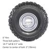 WPHMOTO 145/70-6 Front Tubeless Wheel Tire with 6'' Rim and Disc Brake Wheel Rim Hub & Steering Knuckle for ATV Go Kart UTV Quad Bike 4 Wheelers view 2