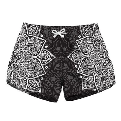 Honeystore Women's Casual Swim Trunks Quick Dry Print Boardshort Beach Shorts Lbp-6046 M