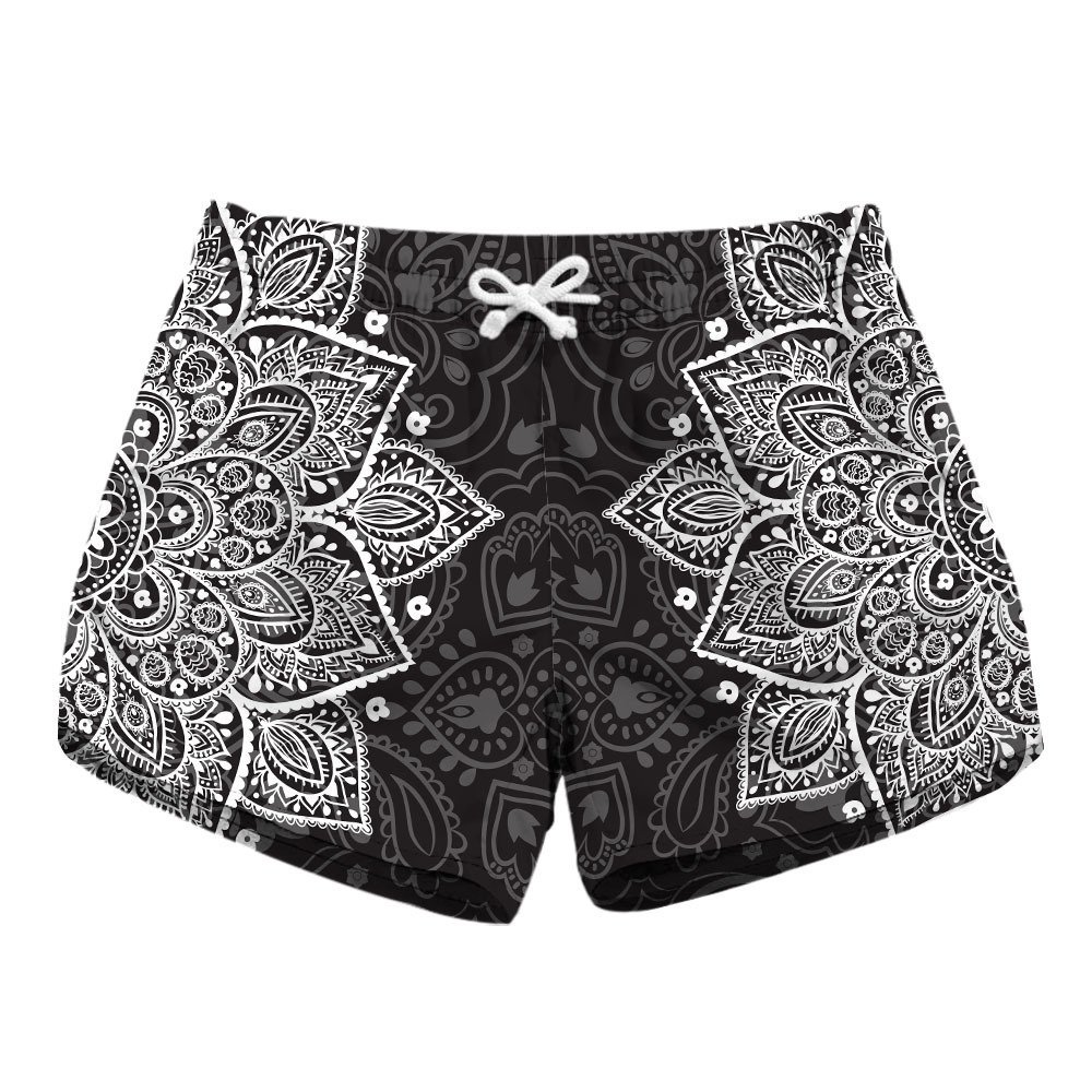 Honeystore Women's Casual Swim Trunks Quick Dry Print Boardshort Beach Shorts Lbp-6046 M