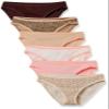 Amazon Essentials Women's Cotton Bikini Brief Underwear (Available in Plus Size), Pack of 6, Animal Print/Leopard/Multicolor/Stripe, X-Small view 1