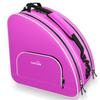 TOPOWN Premium Ice Skate Bag - Roller & Inline Skate Bag for Men & Women - Black & Rose Red view 1