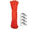 GEAR AID Reflective Guyline Kit with Line Tensioners for Tents and Tarps, 50 ft, Orange view 3