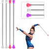4 Piece Kids' Gymnastics Batons - Unisex Dance Batons for Talent Shows, Artistic Dancing and Twirling in Pink, White, Purple view 1