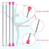4 Piece Kids' Gymnastics Batons - Unisex Dance Batons for Talent Shows, Artistic Dancing and Twirling in Pink, White, Purple view 2