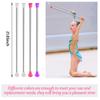 4 Piece Kids' Gymnastics Batons - Unisex Dance Batons for Talent Shows, Artistic Dancing and Twirling in Pink, White, Purple view 3
