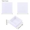 BENECREAT 12PCS Gemstone Display Box - 2" x 0.8" White Jewelry Box with Clear Lid for Gems, Rings, Earrings, Craft Storage view 2