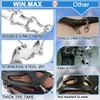 WIN.MAX Crampons for Shoes, Traction Cleats Ice Snow Grips with 19 Stainless Steel Spikes, Shoe Talons Anti - Slip Boots Spikes for Walking, Jogging, Climbing and Hiking (Black, M) view 3