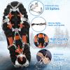 WIN.MAX Crampons for Shoes, Traction Cleats Ice Snow Grips with 19 Stainless Steel Spikes, Shoe Talons Anti - Slip Boots Spikes for Walking, Jogging, Climbing and Hiking (Black, XL) view 3