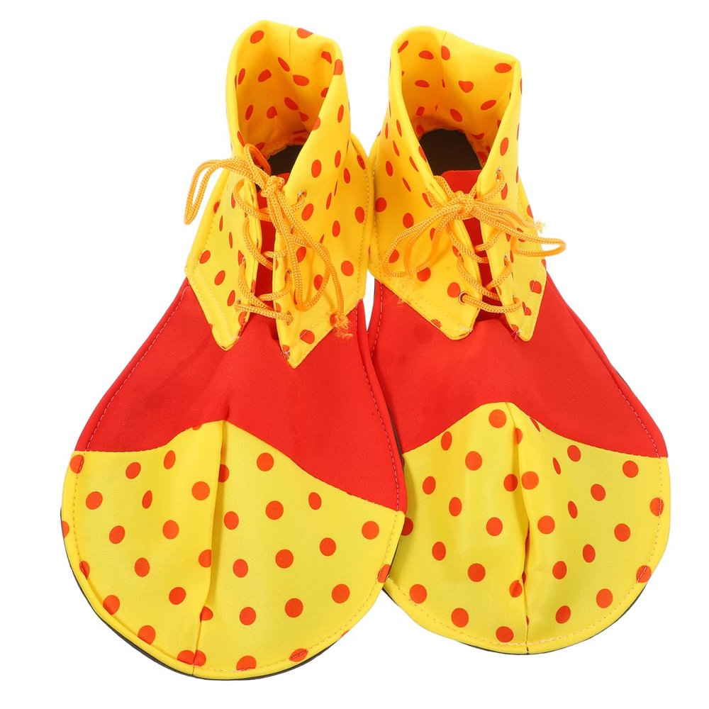 PRETYZOOM 14 Inch Clown Shoes Halloween Clown Cosplay Costume Accessory Performance Shoes Send At Random Style 14.17 X 7.87 X 3.14 Inch