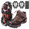 WIN.MAX Crampons for Shoes, Traction Cleats Ice Snow Grips with 19 Stainless Steel Spikes, Shoe Talons Anti - Slip Boots Spikes for Walking, Jogging, Climbing and Hiking (Black, L) view 1