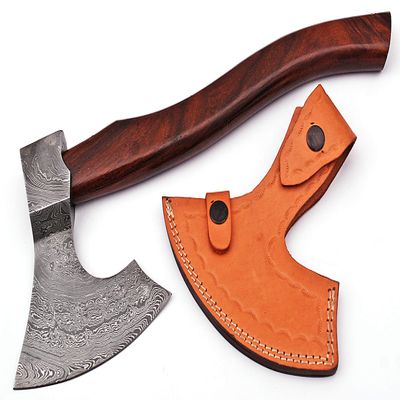 TBA Damascus Steel Tomahawk