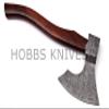 TBA Damascus Steel Tomahawk view 2