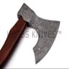 TBA Damascus Steel Tomahawk view 4