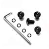 1911 Grip Screws, 4 O Rings, T10 Torx Key, Fancy Black 1911 Screws view 1