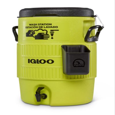 Igloo Hardsided Commerical Acid Green 10-Gallon Seat Top Wash Station