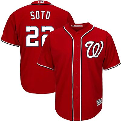Juan Soto Washington Nationals #22 Infants Toddler Cool Base Home Alternate Player Jersey (2T, Juan Soto Washington Nationals Alternate Red)