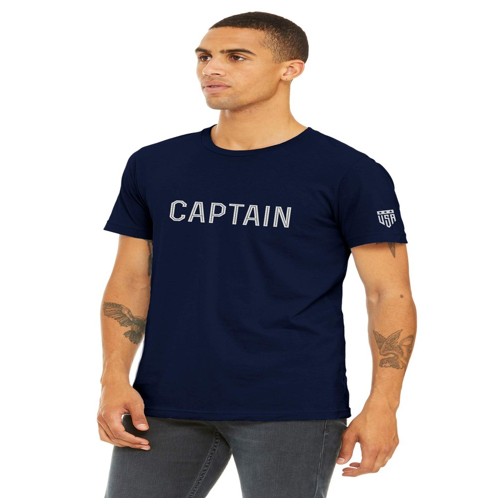 Daxton Adult Unisex Navy Tshirt Custom Sports Team Numbers, Number Captain, Size M