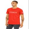 Daxton Adult Unisex Red Tshirt Custom Sports Team Numbers, Number Coach, Size L view 1