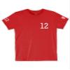 Daxton Adult Unisex Red Tshirt Custom Sports Team Numbers, Number 12, Size M view 4