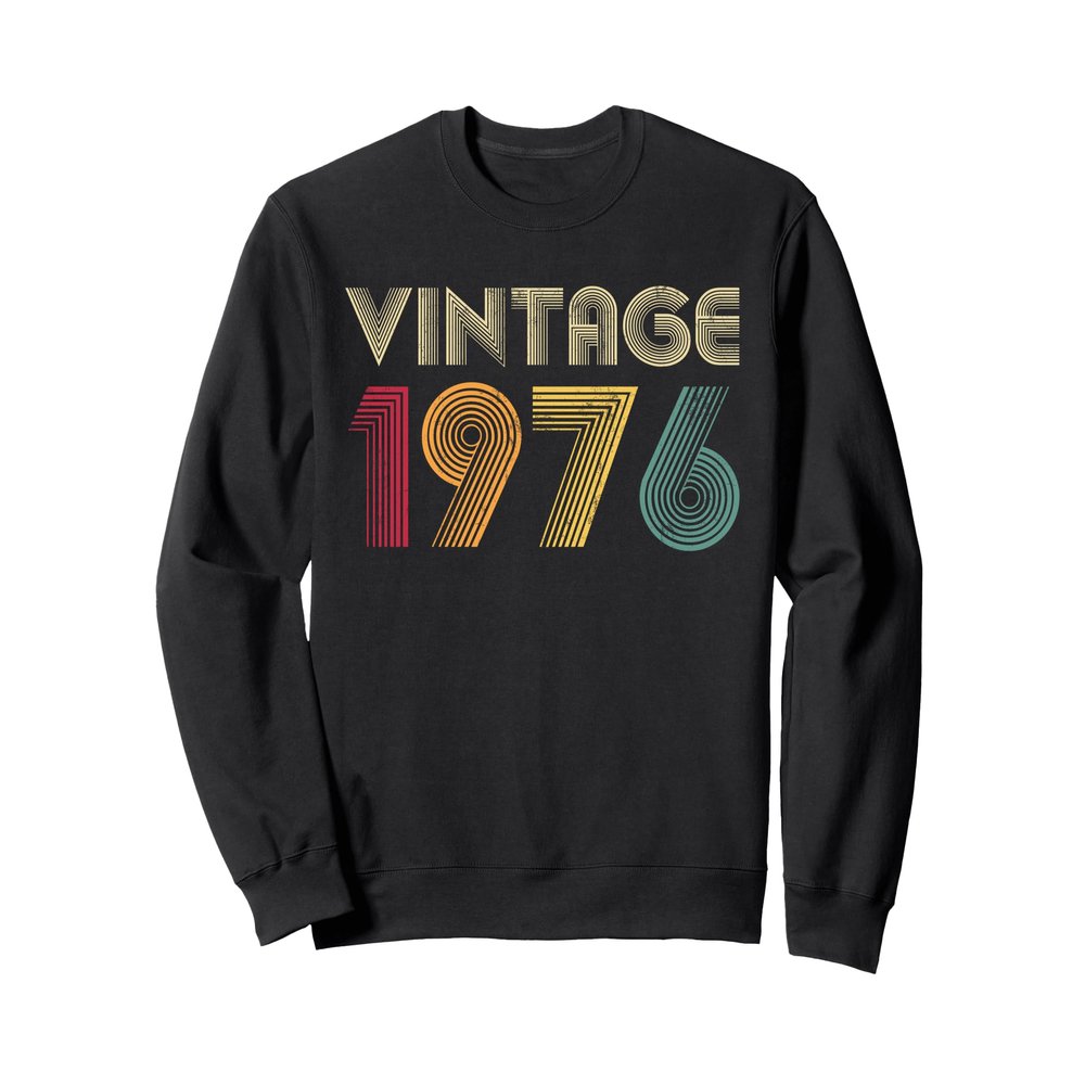 49th Birthday Vintage 1976 Men Women 49 Years Old Retro Sweatshirt
