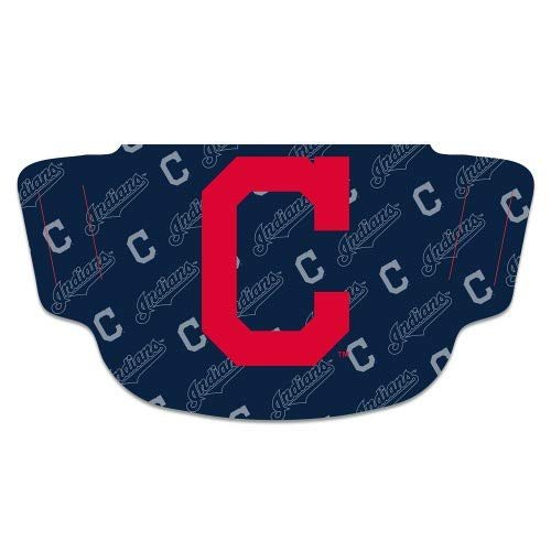 Wincraft MLB Cleveland Indians Unisex Fan Gear Face Mask, Team Colors, One Size
