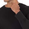 Fruit of the Loom Men's 2-Pack Recycled Waffle Thermal Underwear Crew Top, Black/Navy, Large view 4