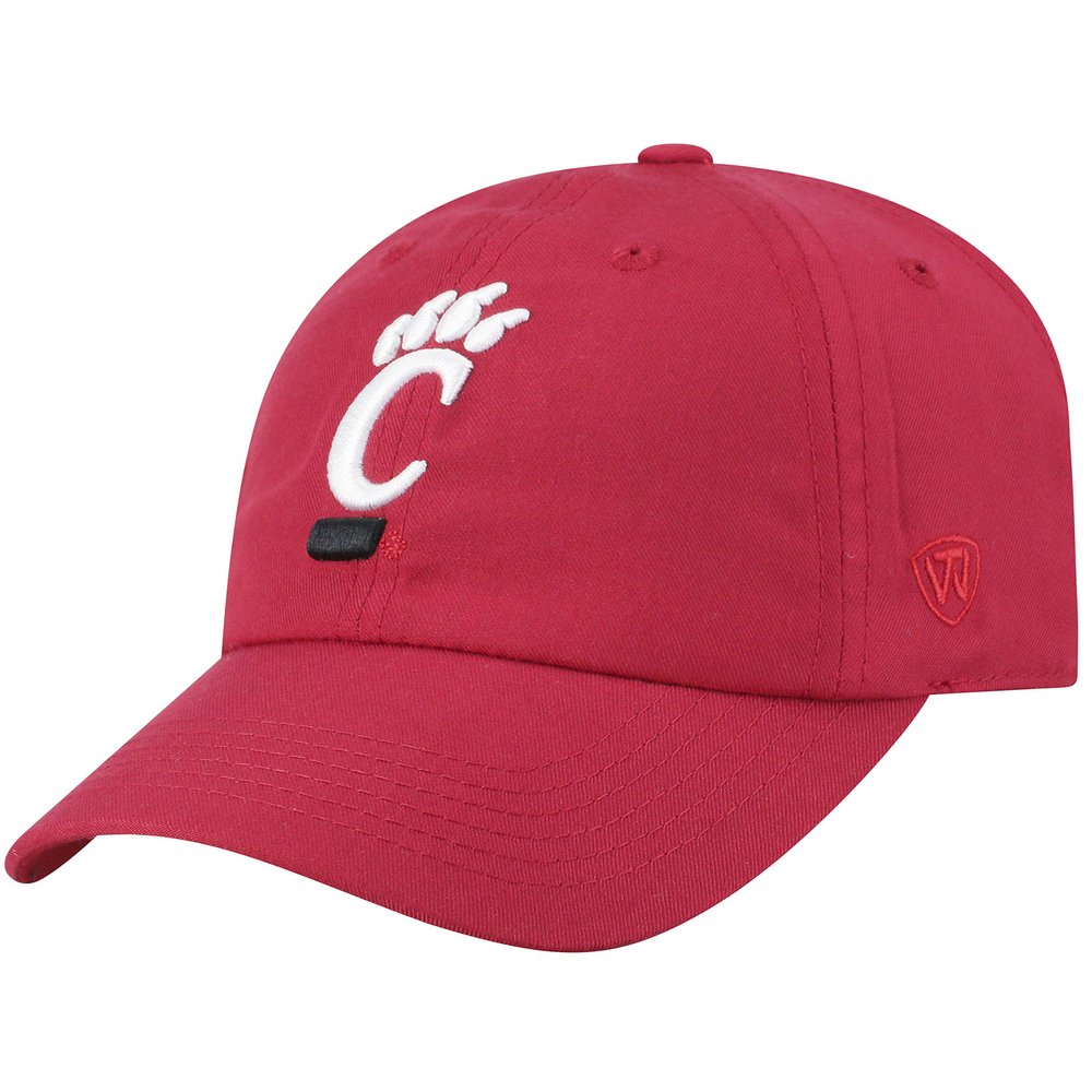Top of the World Cincinnati Bearcats Men's Adjustable Cotton Stretch College Staple Team Color Icon Hat, Adjustable