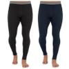 Fruit of The Loom Men's 2-Pack Recycled Waffle Thermal Underwear Bottom, Black/Navy, 4X-Large view 1