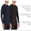 Fruit of the Loom Men's 2-Pack Recycled Waffle Thermal Underwear Crew Top, Black/Navy, 2X-Large view 4