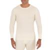 Fruit of the Loom Men's 2-Pack Recycled Waffle Thermal Underwear Crew Top, Black/Natural, X-Large view 4