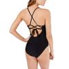 Hula Honey Women's Festival Dream Embellished One-Piece Swimsuit (XS, Black) view 2