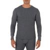 Fruit of the Loom Men's Recycled Waffle Thermal Underwear Crew Top (1 and 2 Packs), Black/Greystone Heather, 5X view 2