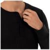 Fruit of The Loom Men's 2-Pack Recycled Waffle Thermal Underwear Henley Top, Black/Navy, Small view 4