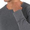 Fruit of the Loom Men's Recycled Waffle Thermal Underwear Crew Top, Greystone Heather, Medium view 2